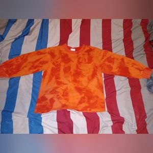 Bleached tie die long sleeve I made size 5t in boys .